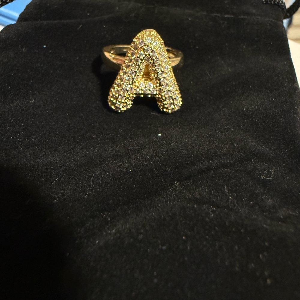 Gold Initial Ring